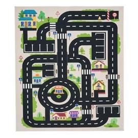Gyerek szőnyeg városi úthálózat mintával 80 x 150 cm GYSZ57
