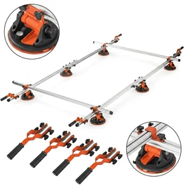 Kraft&amp;Dele Nagyméretű  csempeszállító készlet 3600 mm + tapadókorongok KD11985