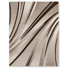 Bézs-barna íves mintás modern szőnyeg 120 x 170 cm BPC-2