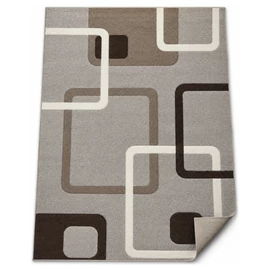 Szürke-barna geometrikus mintás modern szőnyeg 120 x 170 cm BPC-17