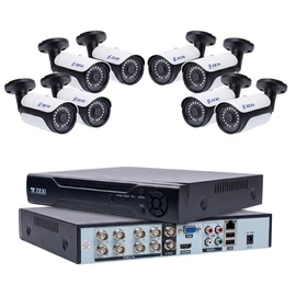ZEXI 8 kamerás 2 MP AHD Bullet biztonsági kamerarendszer 1TB ZX-2MP8CH