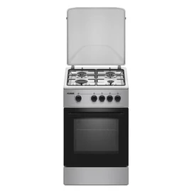 Hunor TG5640-I gáztűzhely, inox, fémtetővel, 50x60cm KLAS-TUZ-008