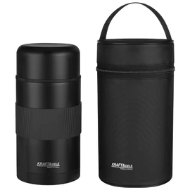 Kraft&amp;Dele ételtermosz hordozótokkal – 1 liter, széles szájú kialakítással KD4270