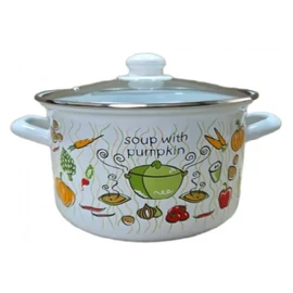Zöldség mintás zománcozott lábas 24 cm 6.2 L 481678
