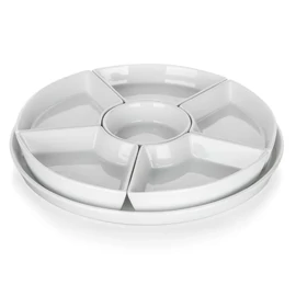 BIANCA 7 részes porcelán tálalószett – 28 cm, fehér 267313