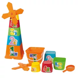 Toronyépítő vödör szett szélmalommal 41cm 213100
