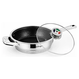 Bachmayer Home 24 cm-es tapadásmentes serpenyő üvegfedővel BM-3224