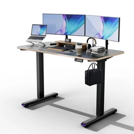 NearHub OD20E-B-120 elektromos állítható magasságú íróasztal - fekete 120x60cm holm20329