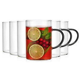 6 db bordázott üvegpohár 290 ml 139879