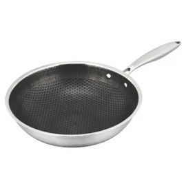 BRATMAXX Rozsdamentes wok serpenyő tapadásmentes bevonattal 28 cm DS16541