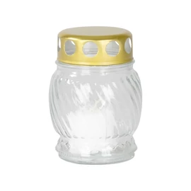Üvegmécses sírra, átlátszó, 6–8 órás égési idő, 10 cm 2173223