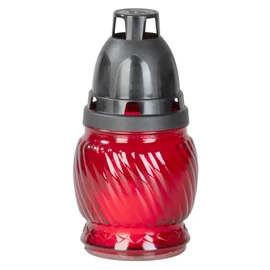 Piros üvegmécses sírra, 6–8 órás égési idő, 13 cm 2173245