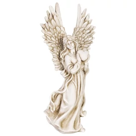 MagicHome angyal szívvel kegyeleti dekoráció – 19,5 × 13 × 41 cm 8090180