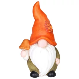 MagicHome Nature őszi manó gombával, terrakotta dekoráció – 8,6 × 10,7 × 19 cm 8092428