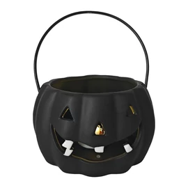 MagicHome Nature világító porcelán Halloween tök lámpás – 12,7 × 12,7 × 7,7 cm 8092432