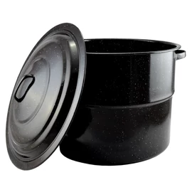 Perfect Home Zománcozott Lábas fedővel 45 cm 31,5 liter fekete 10393