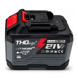 THOlux 21V 8,0Ah Li-ion akkumulátor USB csatlakozóval TL-105