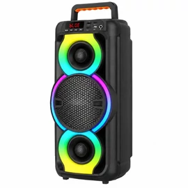 Hordozható Bluetooth hangszóró – 50 W, RGB világítással, mikrofonnal ABS-6002