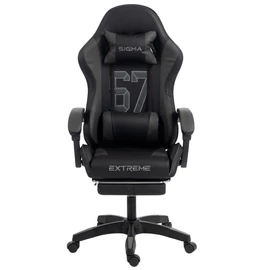 Kényelmes gamer szék lábtartóval – 150 kg teherbírással KO55CZ
