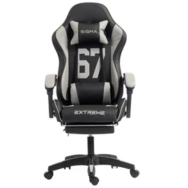 Kényelmes gamer szék lábtartóval – 150 kg teherbírással KO55SZ