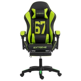 Gamer szék kihúzható lábtartóval – 150 kg teherbírás KO55ZIE