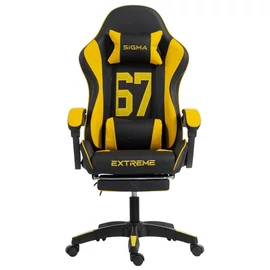 Kényelmes gamer szék kihúzható lábtartóval – 150 kg teherbírással KO55ZO