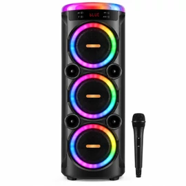 Bluetooth hangszóró – RGB világítással és mikrofonnal MS-2076BT-W