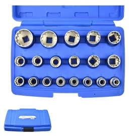 GEKO 19 részes 12 lapú dugókulcs készlet 8-32mm G13546