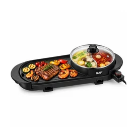 RAF Elektromos grill és főzőedény 2 az 1-ben – 1800 W 14855