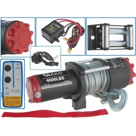 Geko elektromos csörlő 2041 kg 12V G81705