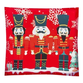Karácsonyi díszpárnahuzat diótörő mintával, 45 × 45 cm 00022313