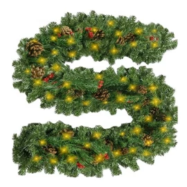 Karácsonyi dekorációs girland 270 cm, 50 LED – meleg fehér 00022322