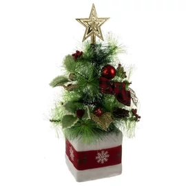 Díszített mini műfenyő, 45 cm 00022591