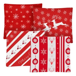 Karácsonyi plüss párnahuzat szett 4 db – 40×40 cm-es párnákhoz 00024827