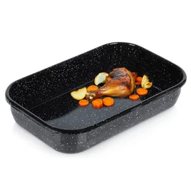 Zománcozott téglalap alakú sütőtál, 3,4 liter, 34 × 22 × 6,5 cm 123785