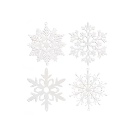 40 részes fehér karácsonyfadísz szett – 10 cm BSN59
