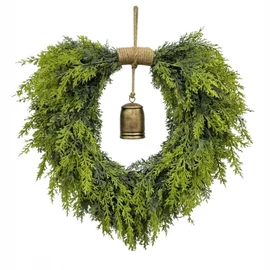 Élethű műfenyő karácsonyi ajtókoszorú – 50cm WSN31