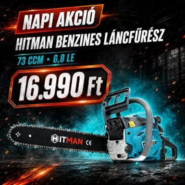 Hitman Benzines Láncfűrész 73CCM 6,8LE HT/CHS-73k18
