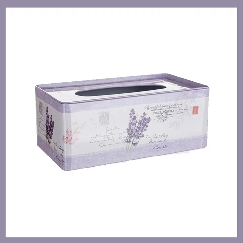 Papírzsebkendő tartó LAVENDER 24cm 63918110