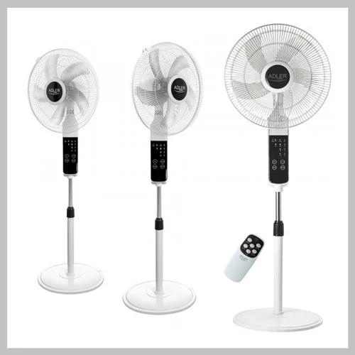 ADLER álló ventilátor LCD kijelző távirányító 134 cm AD7328
