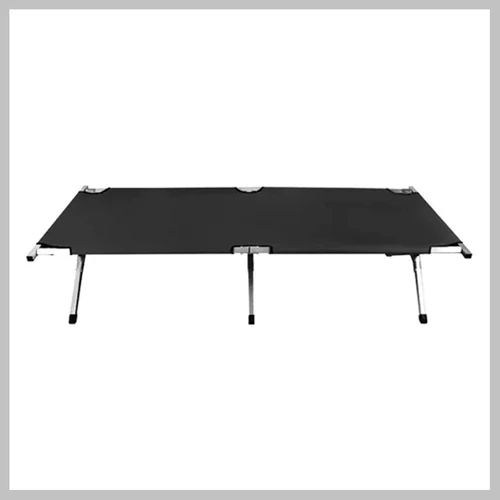 Kempingágy, fekete, 189 x 70 x 43 cm, 110 kg-os teherbírással 00023190