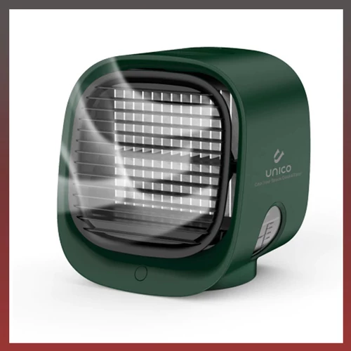 Hordozható mini léghűtő ventilátor zöld FN1509