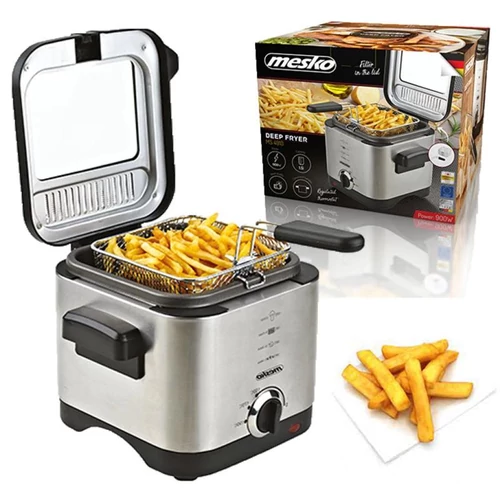 Mesko olajsütő rozsdamentes acél 900W MS4910