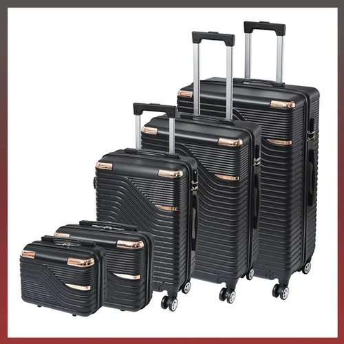Leziter TraveLux Urban bőrönd 5 részes szett fekete LTRUBS-BL