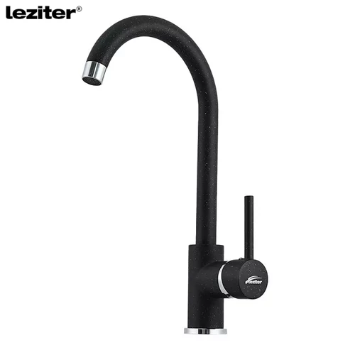 LEZITER Noril mosogató csaptelep fekete ZS-7018-Black

