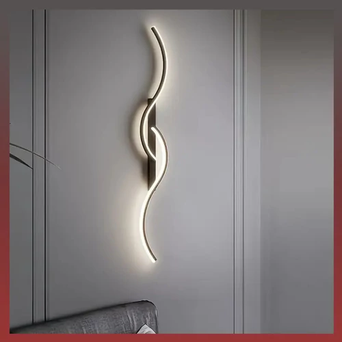 Modern LED Hosszú Csíklámpa fekete BF1427387