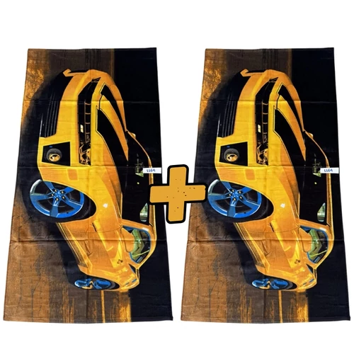 Strand törölköző 70 x 140 cm - Chevrolet Camaro mintás 1+1 AJÁNLAT 1164-2