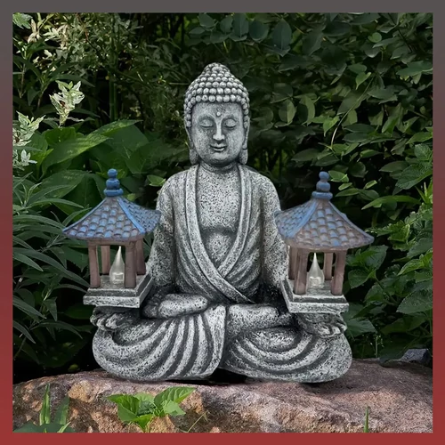 Buddha kerti szobor pagoda lámpás GN361992-P