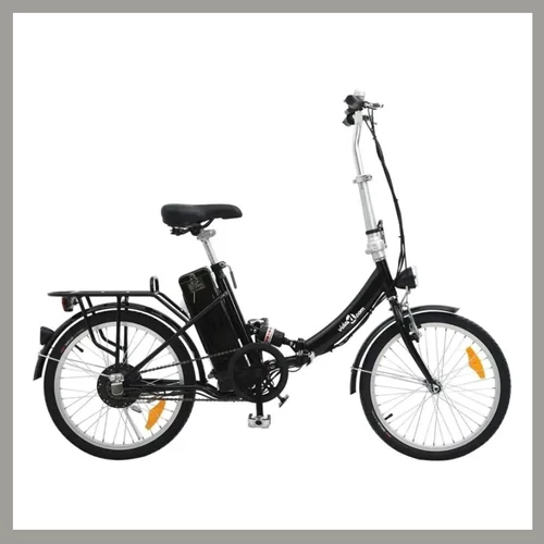 Elektromos összecsukható kerékpár – Fekete – 250 W 394200