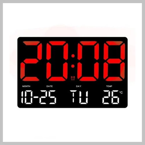 Nagy képernyős LED digitális óra – dátum idő hőmérséklet 6386428 
